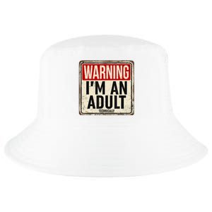 Im An Adult Technically Funny 18th Birthday 18 Year Old Cool Comfort Performance Bucket Hat