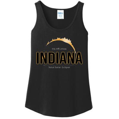 Indiana America April 2024 Path Of Totality Solar Eclipse Ladies Essential Tank