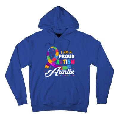 I Am A Proud Autism Auntie Gift Tall Hoodie