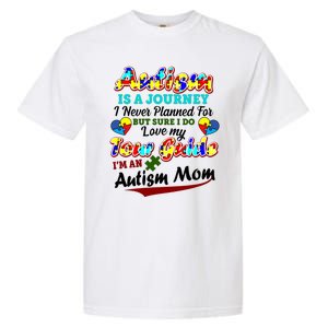 I'm An Autism Mom Tour Guide Quote Garment-Dyed Heavyweight T-Shirt