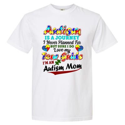 I'm An Autism Mom Tour Guide Quote Garment-Dyed Heavyweight T-Shirt