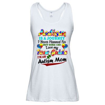 I'm An Autism Mom Tour Guide Quote Ladies Essential Flowy Tank