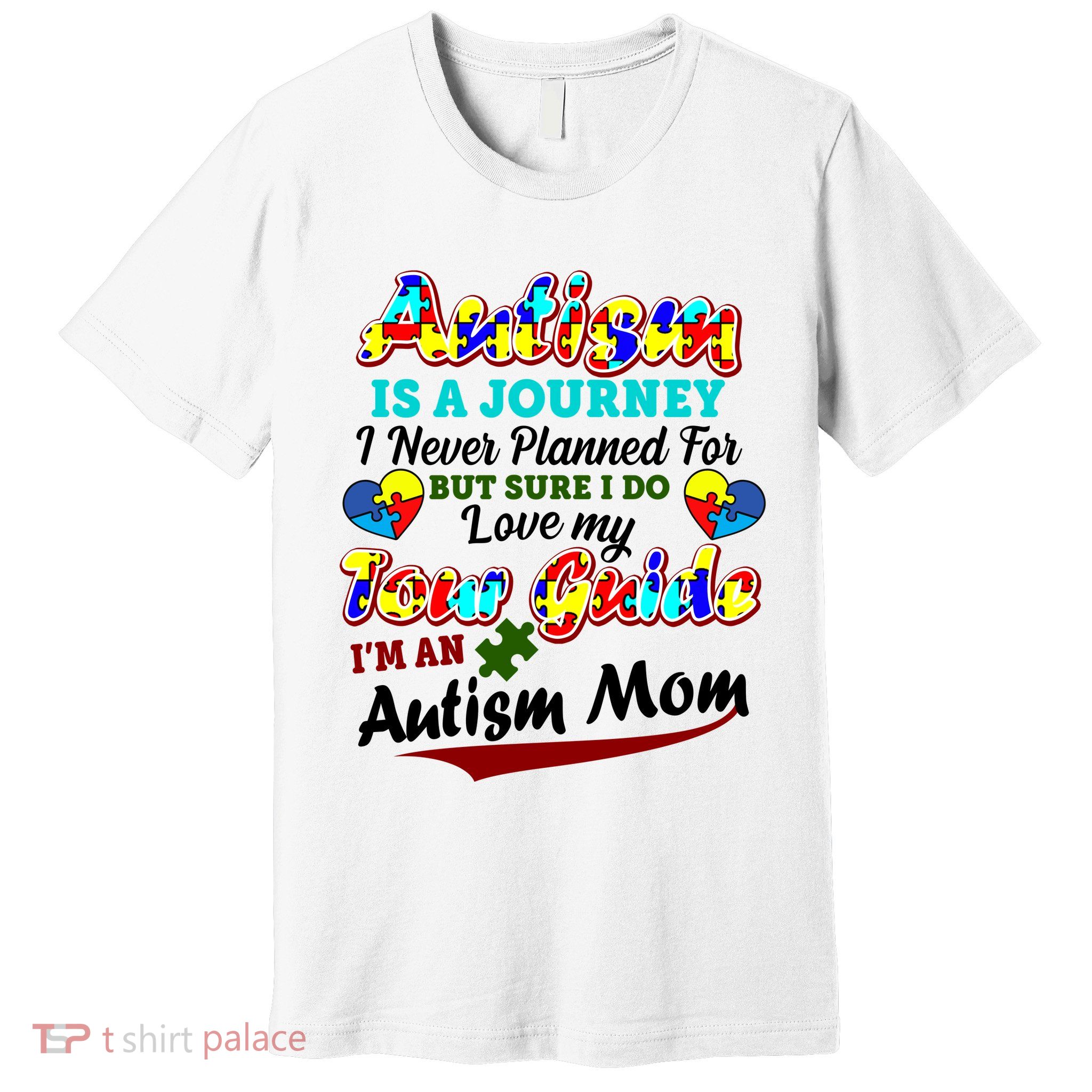 I'm An Autism Mom Tour Guide Quote Premium T-Shirt