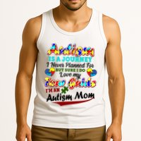 I'm An Autism Mom Tour Guide Quote Tank Top