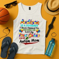 I'm An Autism Mom Tour Guide Quote Tank Top