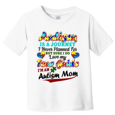 I'm An Autism Mom Tour Guide Quote Toddler T-Shirt