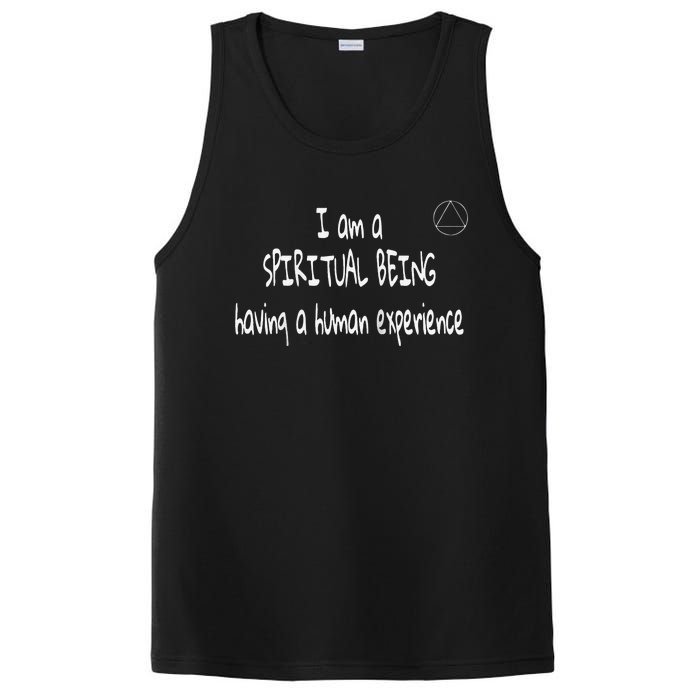 I Am A Spiritual Being Having A Human Experience Recovery Raglan PosiCharge Competitor Tank