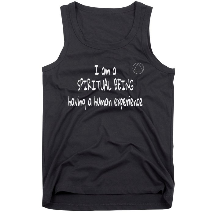 I Am A Spiritual Being Having A Human Experience Recovery Raglan Tank Top