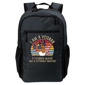 I Am A Veteran Veteran's Mother And Daughter Daily Commute Backpack