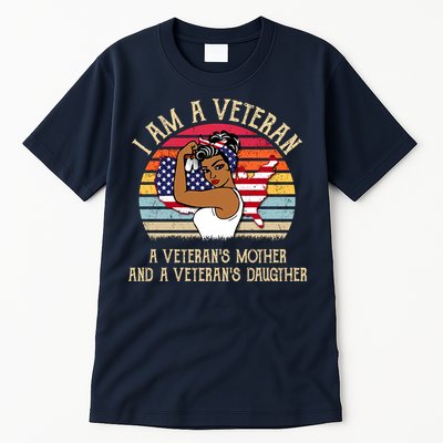 I Am A Veteran Veteran's Mother And Daughter Tall T-Shirt
