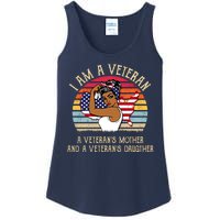 I Am A Veteran Veteran's Mother And Daughter Ladies Essential Tank