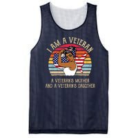 I Am A Veteran Veteran's Mother And Daughter Mesh Reversible Basketball Jersey Tank