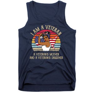 I Am A Veteran Veteran's Mother And Daughter Tank Top