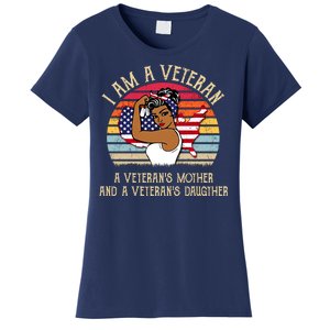 I Am A Veteran Veteran's Mother And Daughter Women's T-Shirt