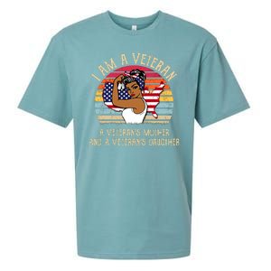 I Am A Veteran Veteran's Mother And Daughter Sueded Cloud Jersey T-Shirt