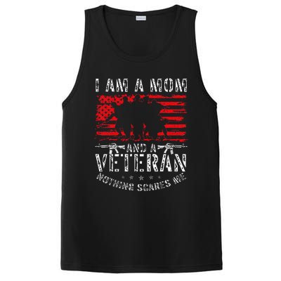 I Am A Mom And A Veteran Nothing Scares Me Veteran PosiCharge Competitor Tank