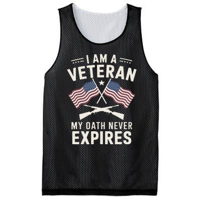 I Am A Veteran My Oath Never Expires Veteran Day Dad Grandpa Mesh Reversible Basketball Jersey Tank