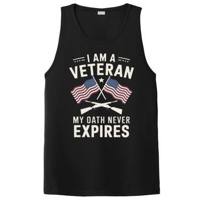 I Am A Veteran My Oath Never Expires Veteran Day Dad Grandpa PosiCharge Competitor Tank