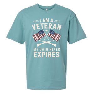 I Am A Veteran My Oath Never Expires Veteran Day Dad Grandpa Sueded Cloud Jersey T-Shirt