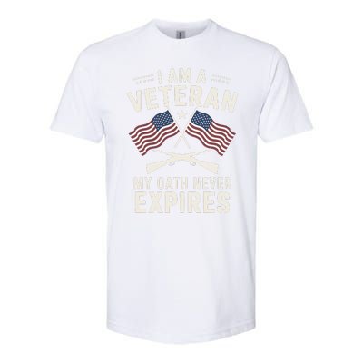 I Am A Veteran My Oath Never Expires Veteran Day Dad Grandpa Softstyle® CVC T-Shirt