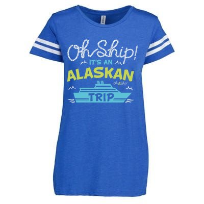 ItS An Alaskan Trip Alaska Cruise Enza Ladies Jersey Football T-Shirt