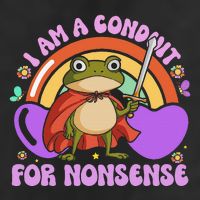 I Am A Conduit For Nonsense Funny Frog Knight Gift Adult Drive Performance Visor