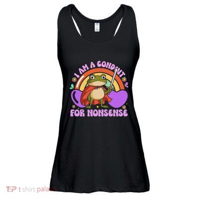 I Am A Conduit For Nonsense Funny Frog Knight Gift Ladies Essential Flowy Tank