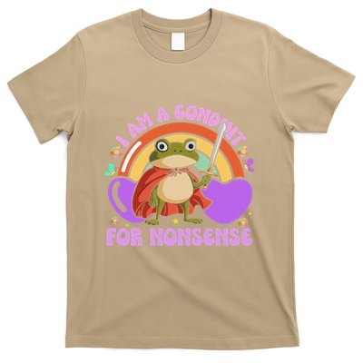 I Am A Conduit For Nonsense Funny Frog Knight Gift T-Shirt