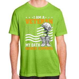 I Am A Veteran My Oath Never Expires Adult ChromaSoft Performance T-Shirt