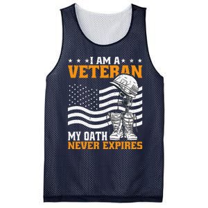 I Am A Veteran My Oath Never Expires Mesh Reversible Basketball Jersey Tank