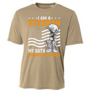 I Am A Veteran My Oath Never Expires Cooling Performance Crew T-Shirt