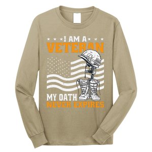 I Am A Veteran My Oath Never Expires Long Sleeve Shirt