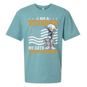 I Am A Veteran My Oath Never Expires Sueded Cloud Jersey T-Shirt