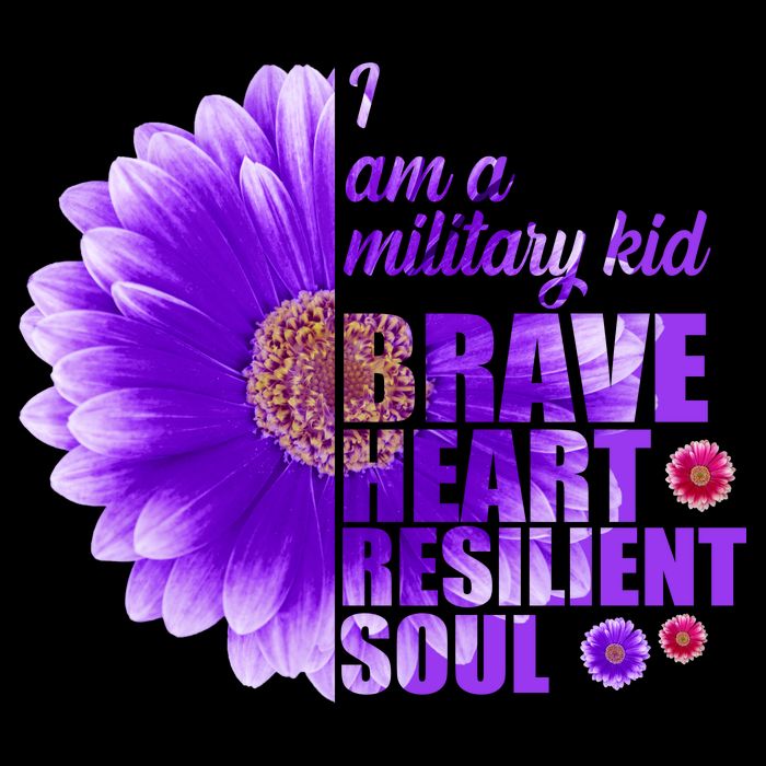 I Am A Military Child Brave Heart Resilient Soul Sunflower Impact Tech Backpack