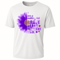 I Am A Military Child Brave Heart Resilient Soul Sunflower Cooling Performance Crew T-Shirt