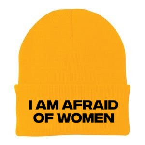 I Am Afraid Of Women Funny Knit Cap Winter Beanie