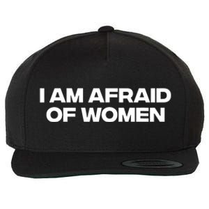 I Am Afraid Of Women Funny Wool Snapback Cap