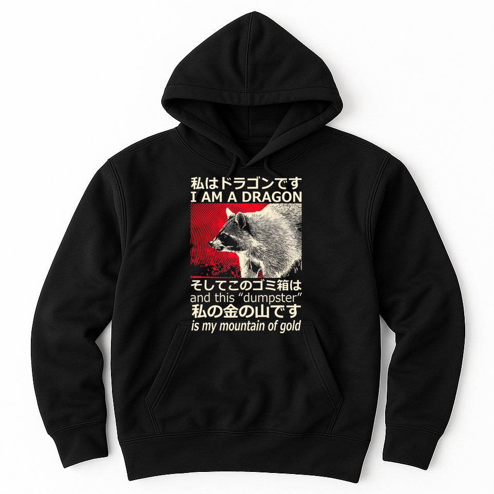 I Am A Dragon And This Dumpster Is My Mountain Of Gold Hoodie