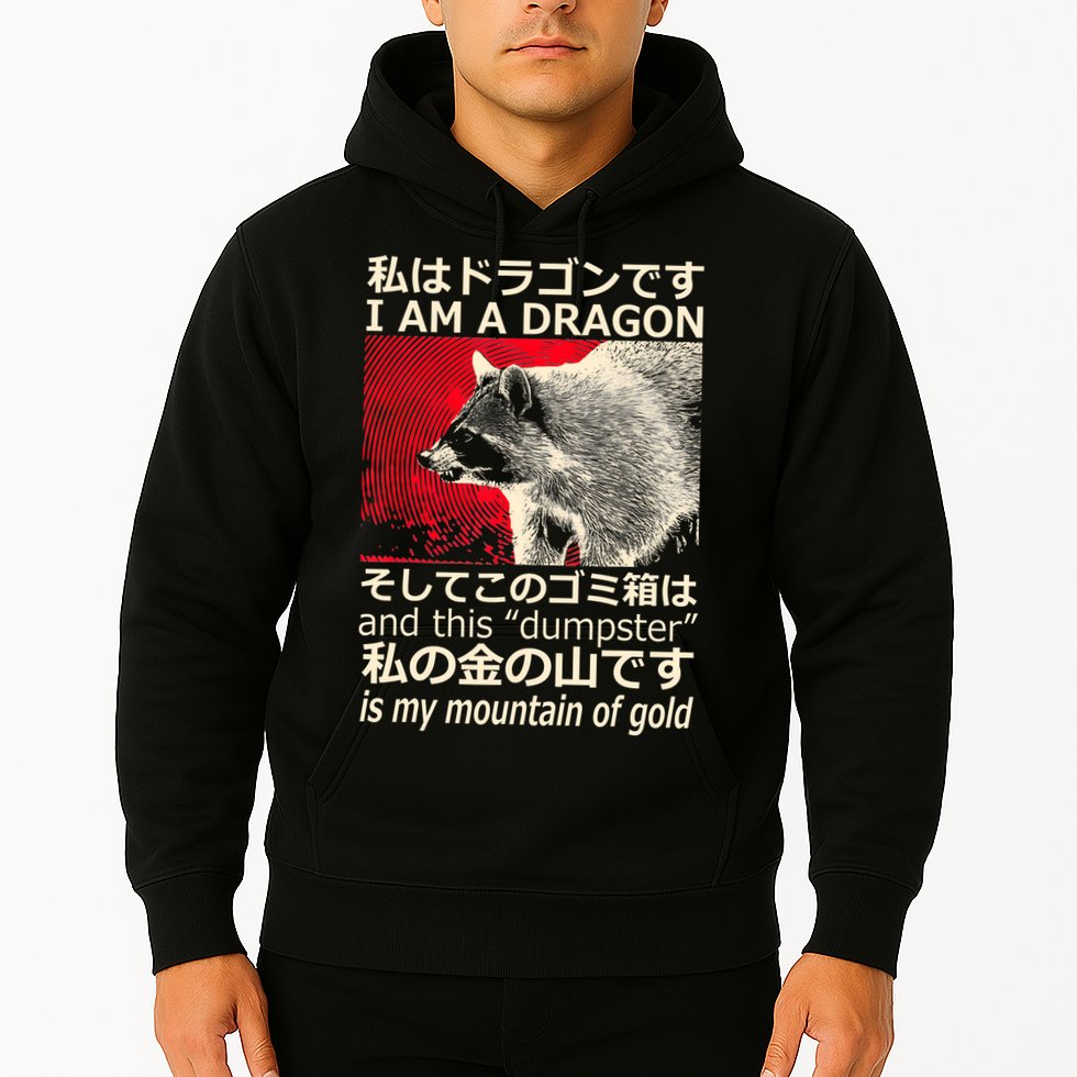 I Am A Dragon And This Dumpster Is My Mountain Of Gold Hoodie