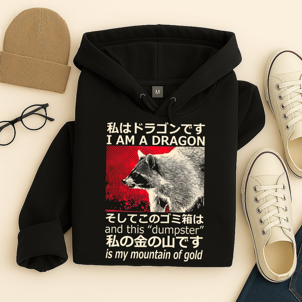 I Am A Dragon And This Dumpster Is My Mountain Of Gold Hoodie