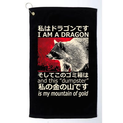 I Am A Dragon And This Dumpster Is My Mountain Of Gold Golf Towel