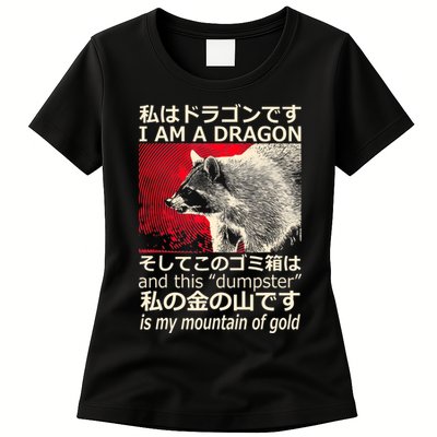 I Am A Dragon And This Dumpster Is My Mountain Of Gold Womens T-Shirt