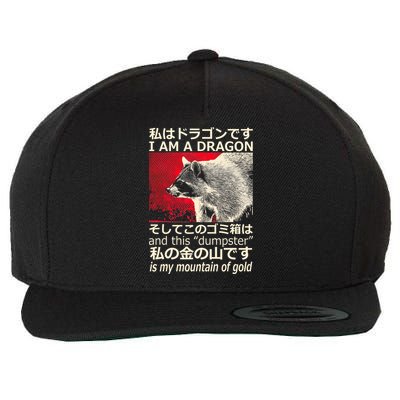 I Am A Dragon And This Dumpster Is My Mountain Of Gold Wool Snapback Cap