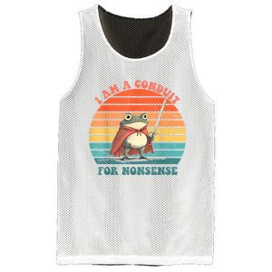 I Am A Conduit For Nonsense Mesh Reversible Basketball Jersey Tank