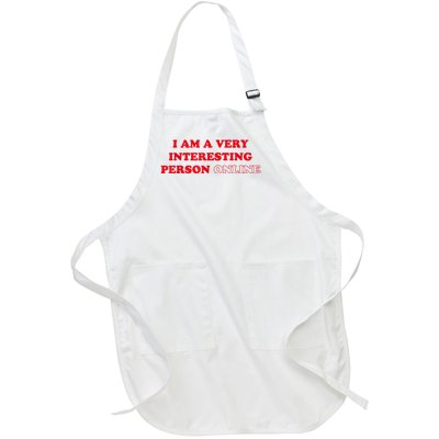 I Am A Very Interesting Person Online Full-Length Apron With Pockets