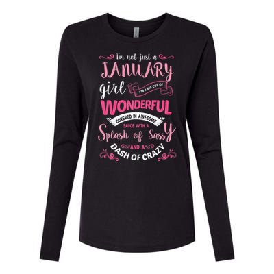 I Am A January Wo Birthday Gifts Womens Cotton Relaxed Long Sleeve T-Shirt