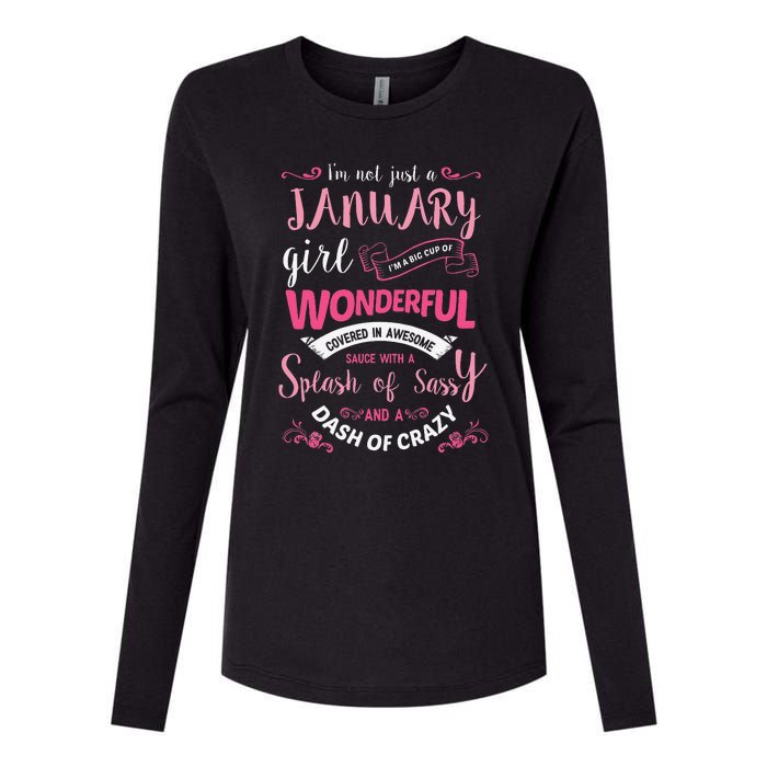 I Am A January Wo Birthday Gifts Womens Cotton Relaxed Long Sleeve T-Shirt