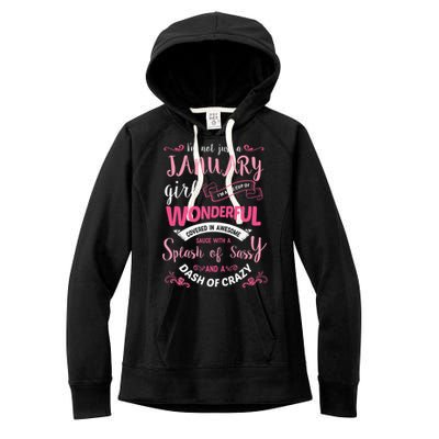 I Am A January Wo Birthday Gifts Women's Fleece Hoodie