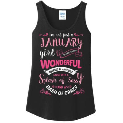 I Am A January Wo Birthday Gifts Ladies Essential Tank