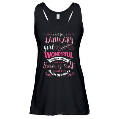 I Am A January Wo Birthday Gifts Ladies Essential Flowy Tank